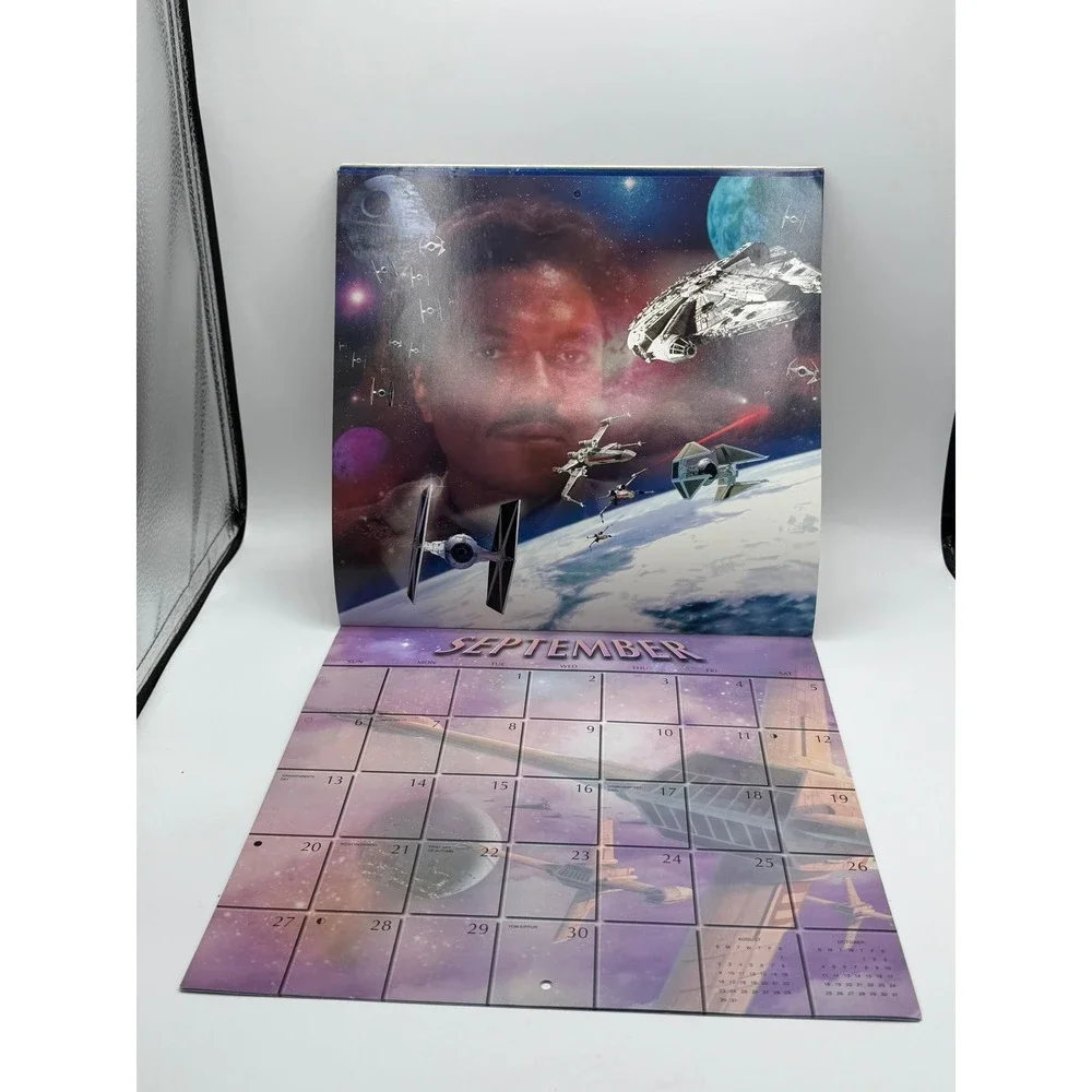 Vintage 1998 Star Wars Return of the Jedi Hallmark Wall Calendar Collectible
